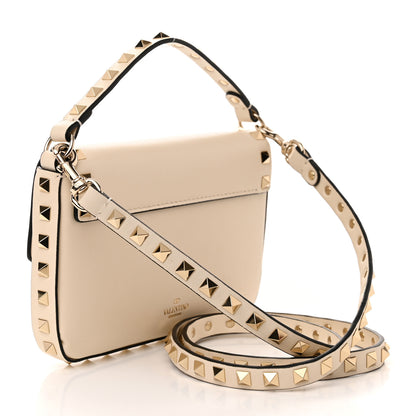 Valentino Garavani Calfskin Rockstud Crossbody Pouch Light Ivory 3 of 9