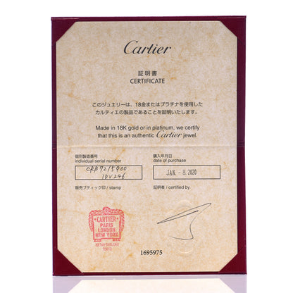 Cartier 18K White Gold Diamond SM D'Amour Pendant Necklace 6 of 6