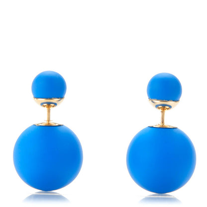 Christian Dior Mise En Dior Tribal Earrings Blue 1 of 3