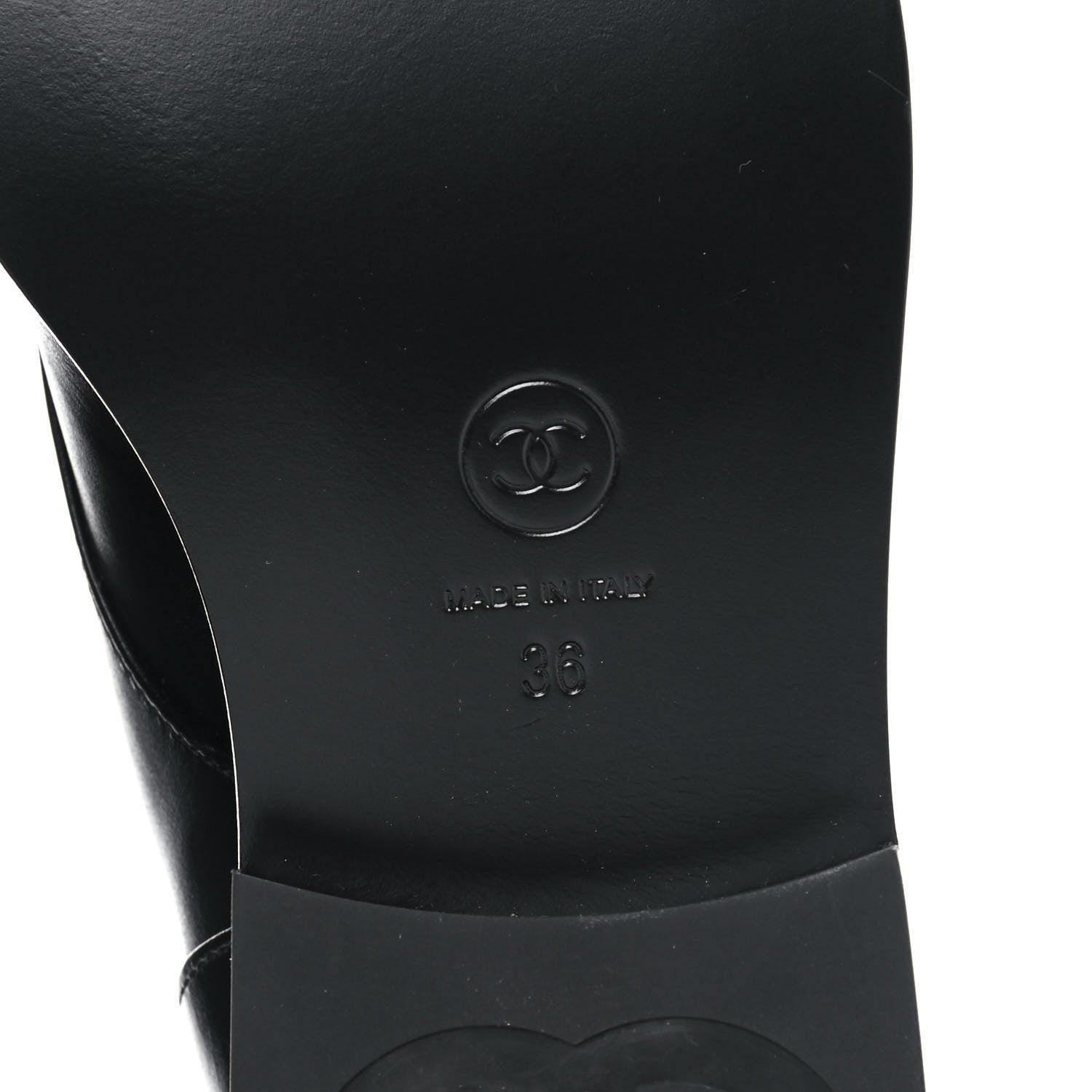 Chanel Calfskin Combat Boots 36 Black 6 of 9