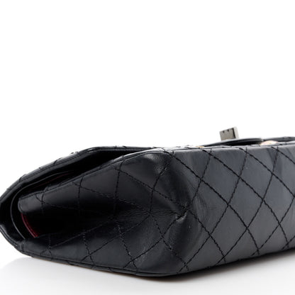 Chanel Aged Calfskin Space Charms 2.55 Reissue 225 Flap Black 10 of 12