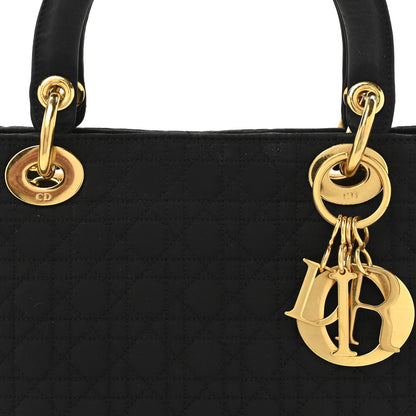 Christian Dior Nylon Cannage Medium Lady Dior Black 8 of 13