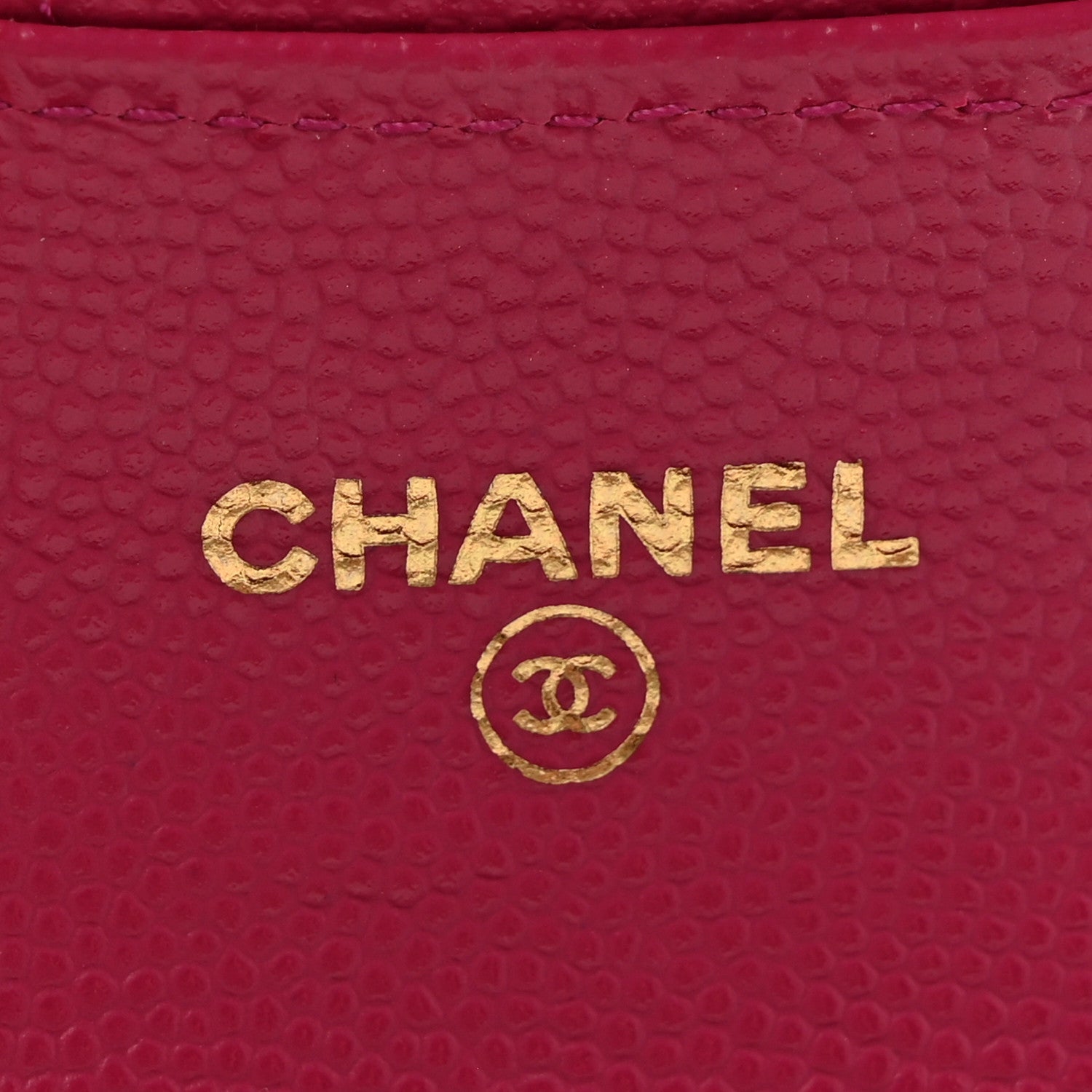 Chanel Caviar Quilted Flap Card Holder Wallet Dark Pink 6 of 11