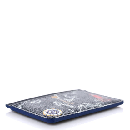 Louis Vuitton Damier Graphite World Map Porte Cartes Simple 4 of 6