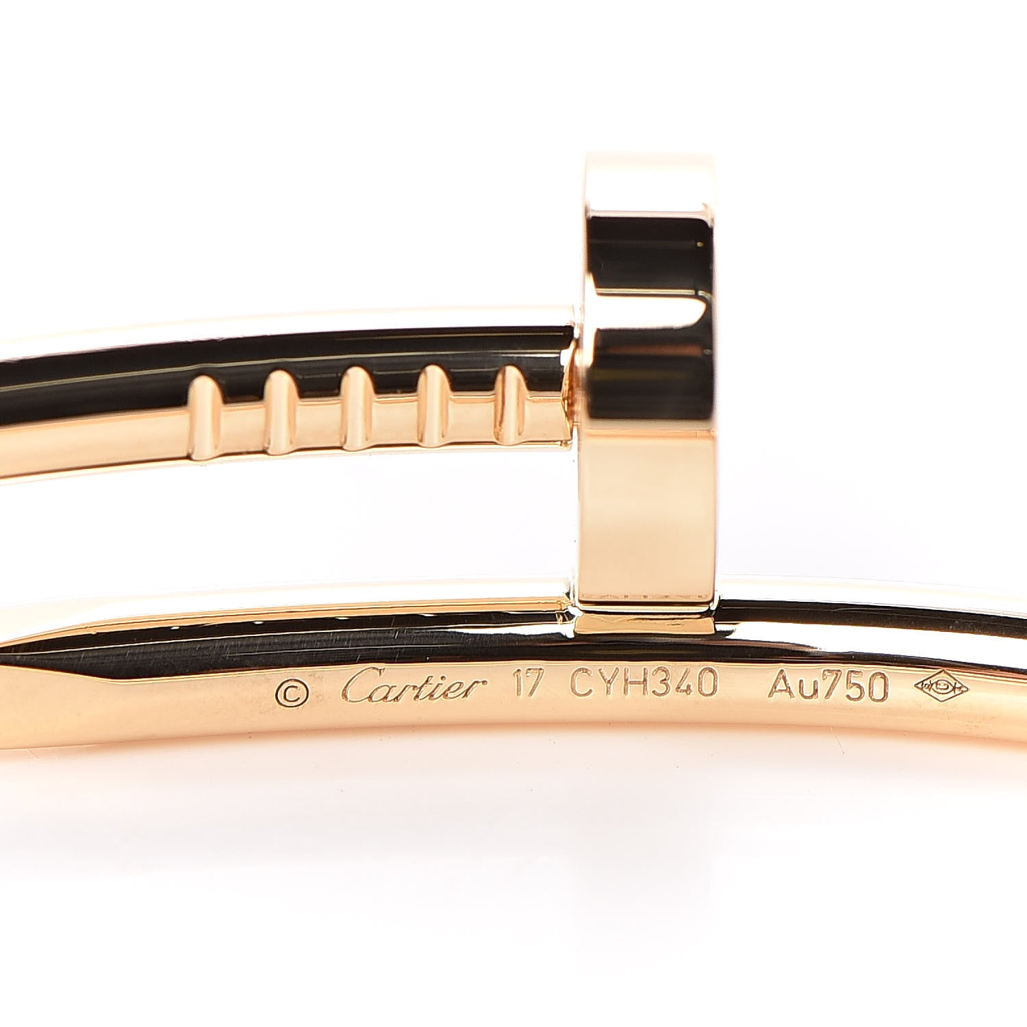 Cartier 18K Yellow Gold Juste Un Clou Bracelet 17 4 of 6