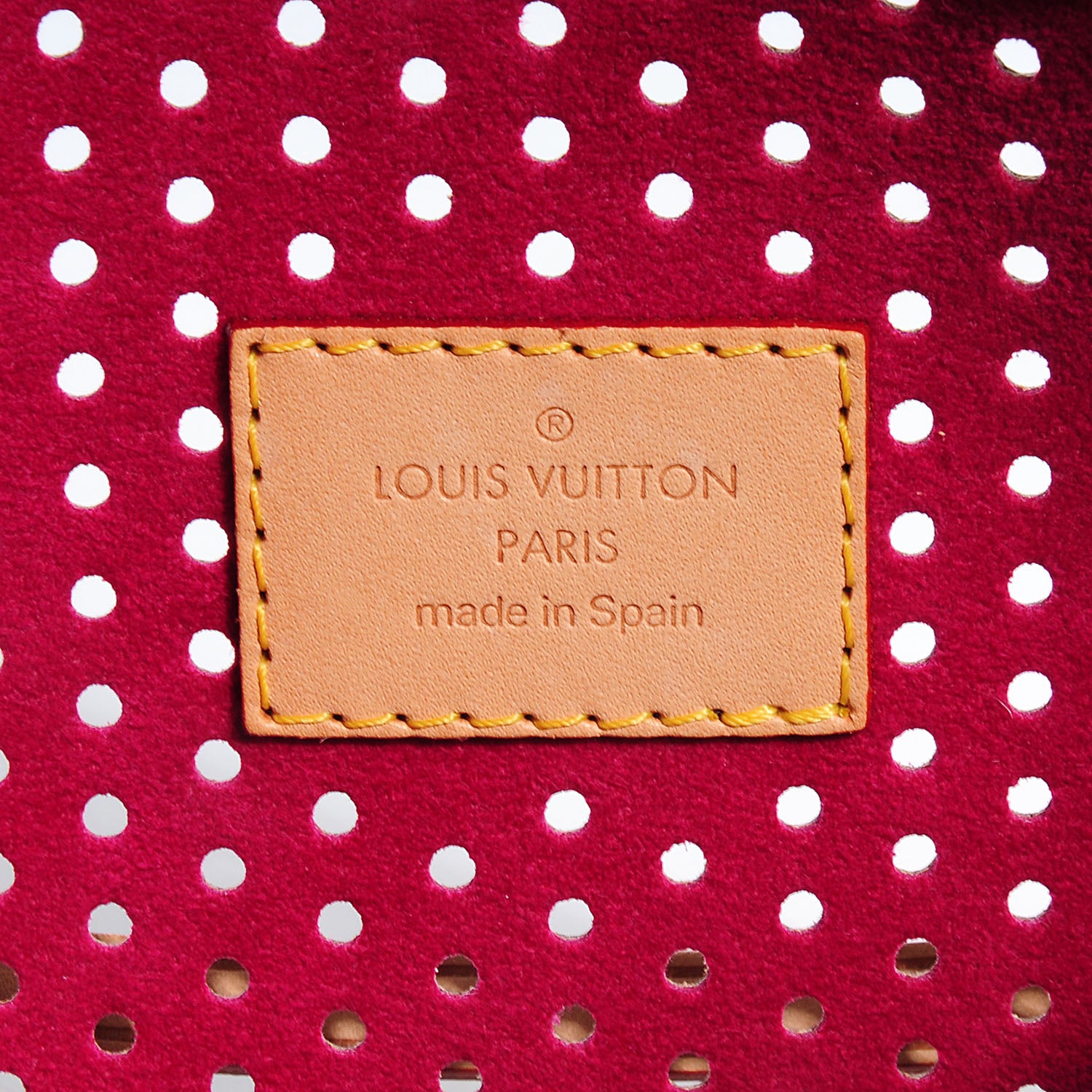 Louis Vuitton Monogram Perforated Pochette Accessories Bag Fuchsia 6 of 7