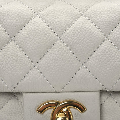 Chanel Iridescent Caviar Quilted Medium Globe Trotter Flap White 8 of 10