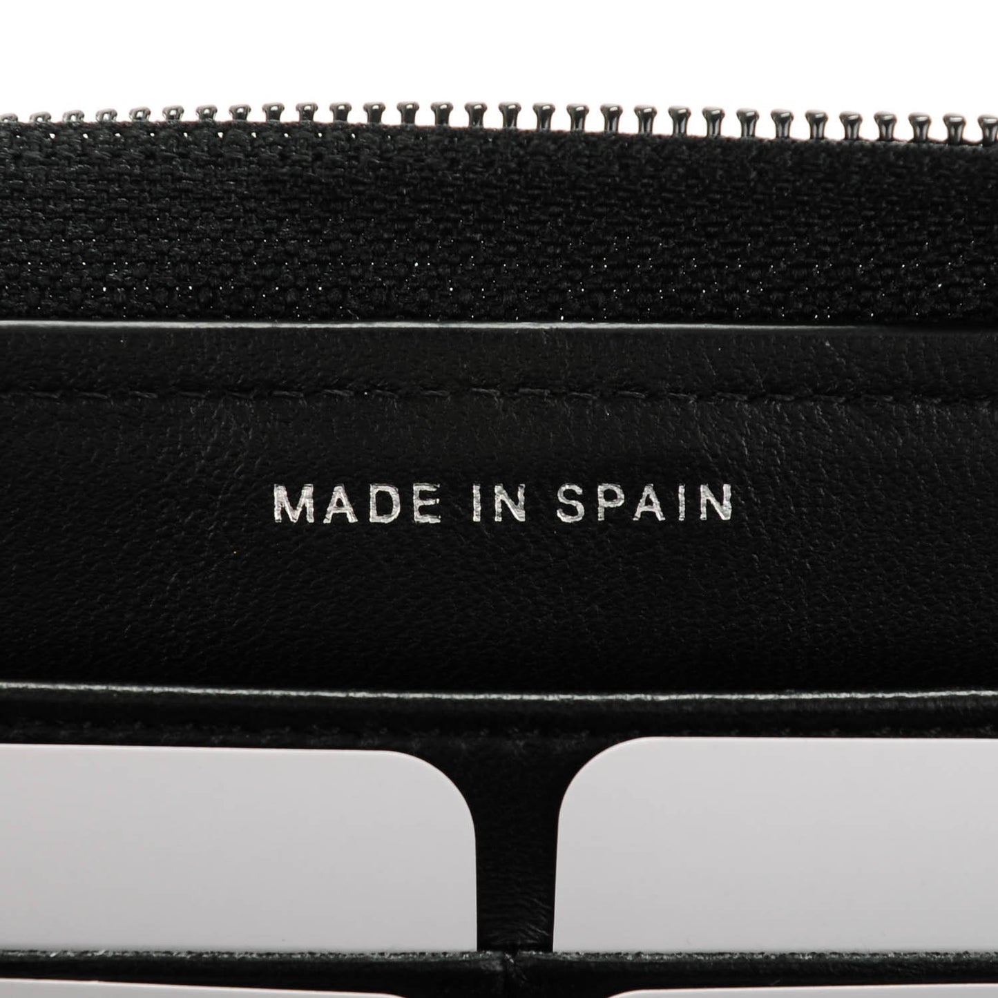 Lambskin Quilted Boy Zip Around Wallet Black