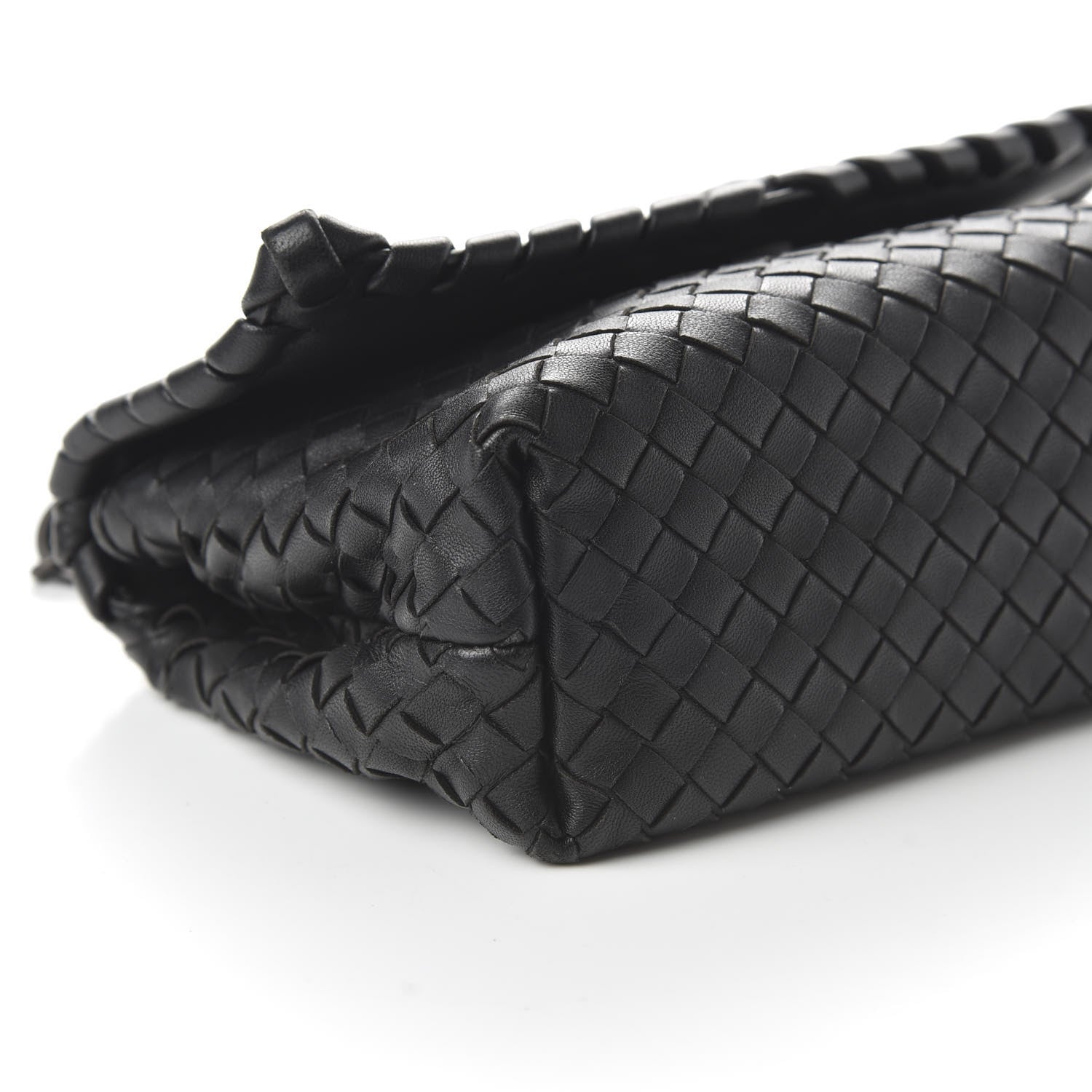 Bottega Veneta Nappa Intrecciato Baby Olimpia Shoulder Bag Black 6 of 10