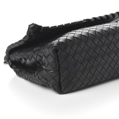 Bottega Veneta Nappa Intrecciato Baby Olimpia Shoulder Bag Black 6 of 10