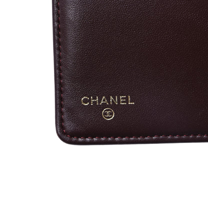 Chanel Lambskin Quilted Yen Wallet Black 6 of 13