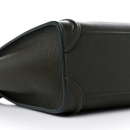 Celine Drummed Calfskin Nano Luggage Amazone 8 of 10