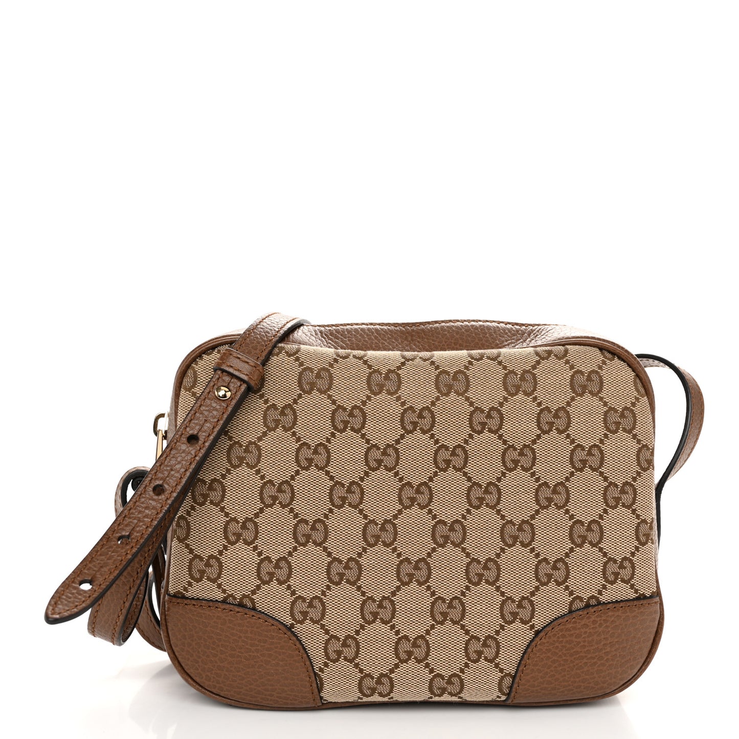 Monogram Mini Bree Messenger Bag Beige Tabacco