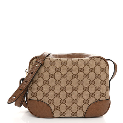 Gucci Monogram Mini Bree Messenger Bag Beige Tabacco 1 of 10