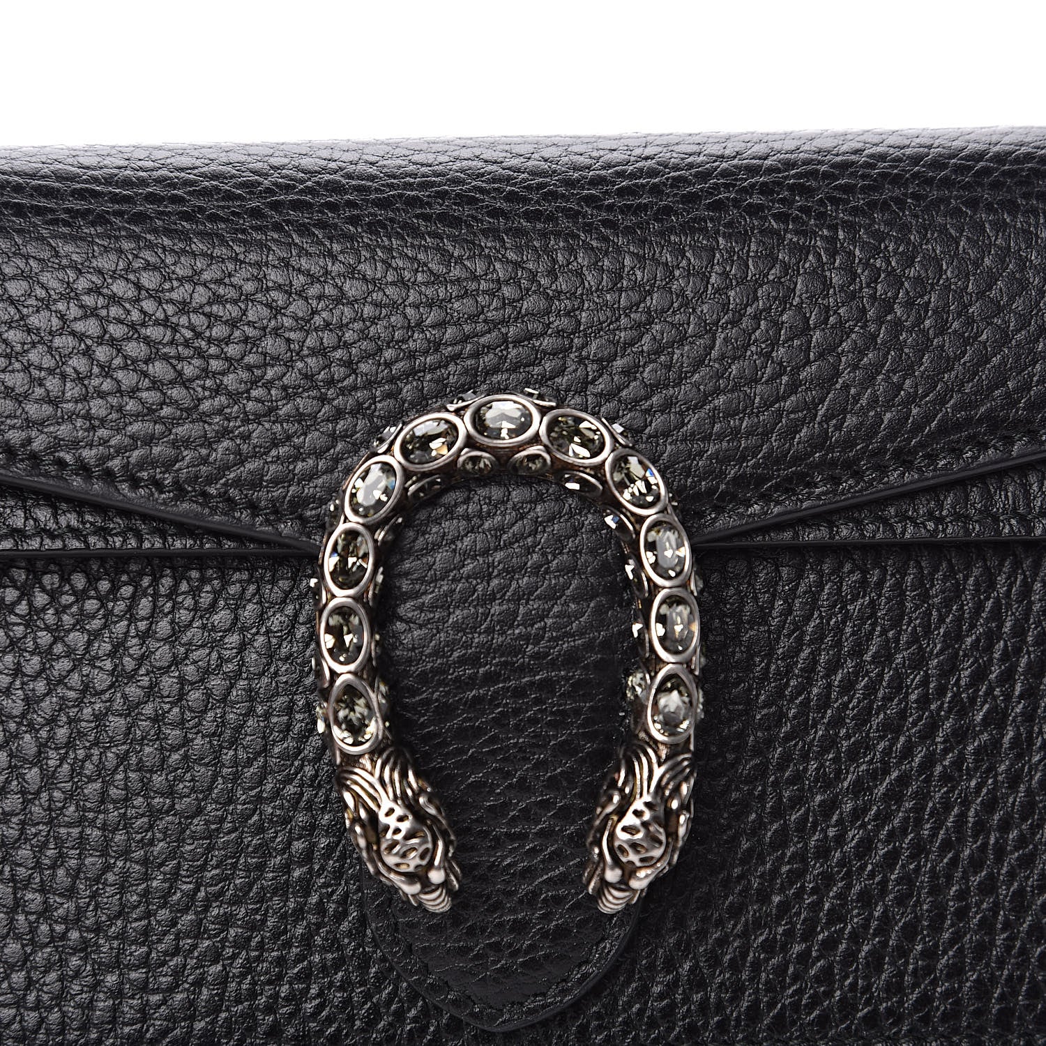 Gucci Calfskin Super Mini Dionysus Shoulder Bag Black 8 of 11