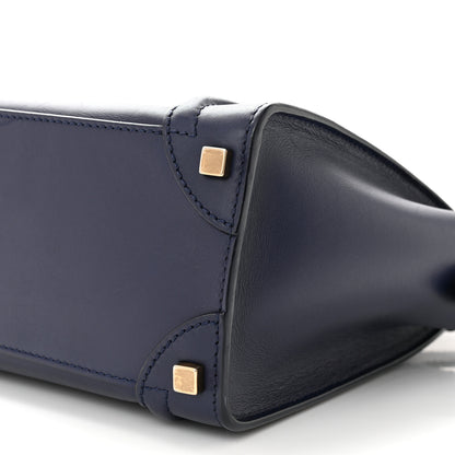Celine Smooth Calfskin Micro Luggage Navy Blue 9 of 11