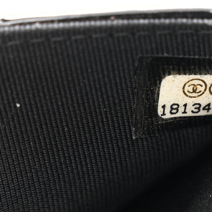 Chanel Patent Quilted Wallet On Chain WOC Black 8 of 12