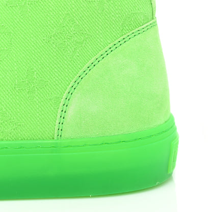Louis Vuitton Canvas Monogram Mens Tattoo Sneaker Boots 8 Vert 8 of 9
