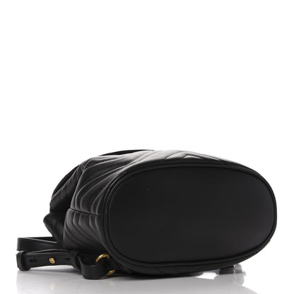 Gucci Calfskin Matelasse GG Marmont Flap Backpack Black 3 of 8