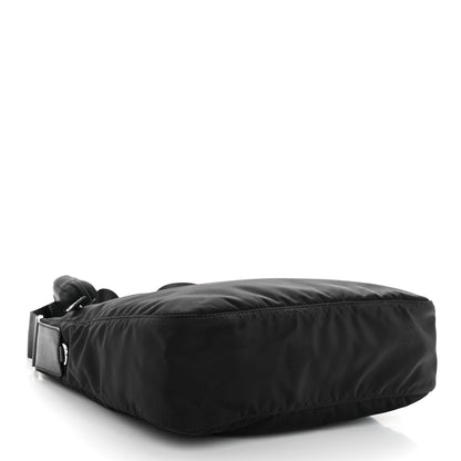 Prada Re-Nylon Vela Saffiano Pocket Double Zip Messenger Bag Black 4 of 9