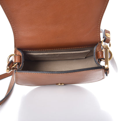 Chloe Calfskin Suede Small Nile Bracelet Bag Caramel 5 of 6