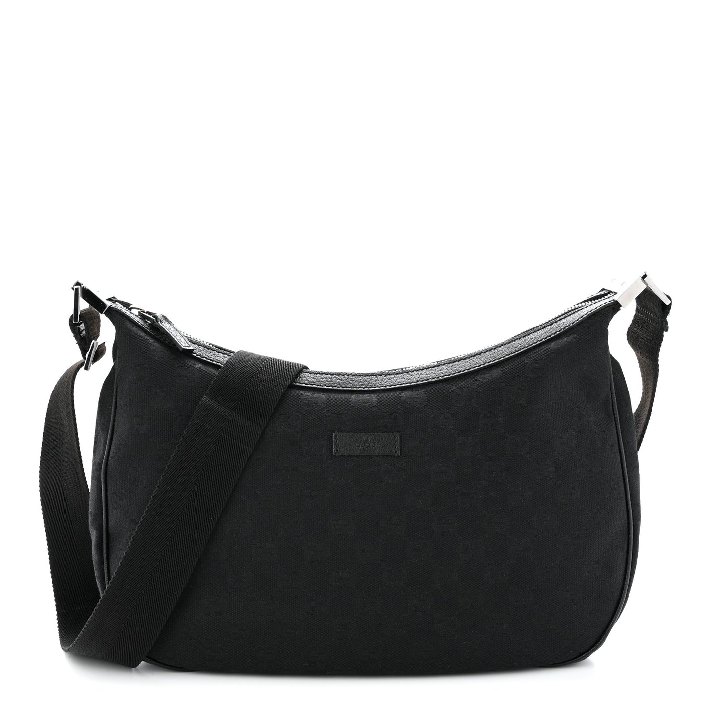 Monogram Medium Half Moon Hobo Black