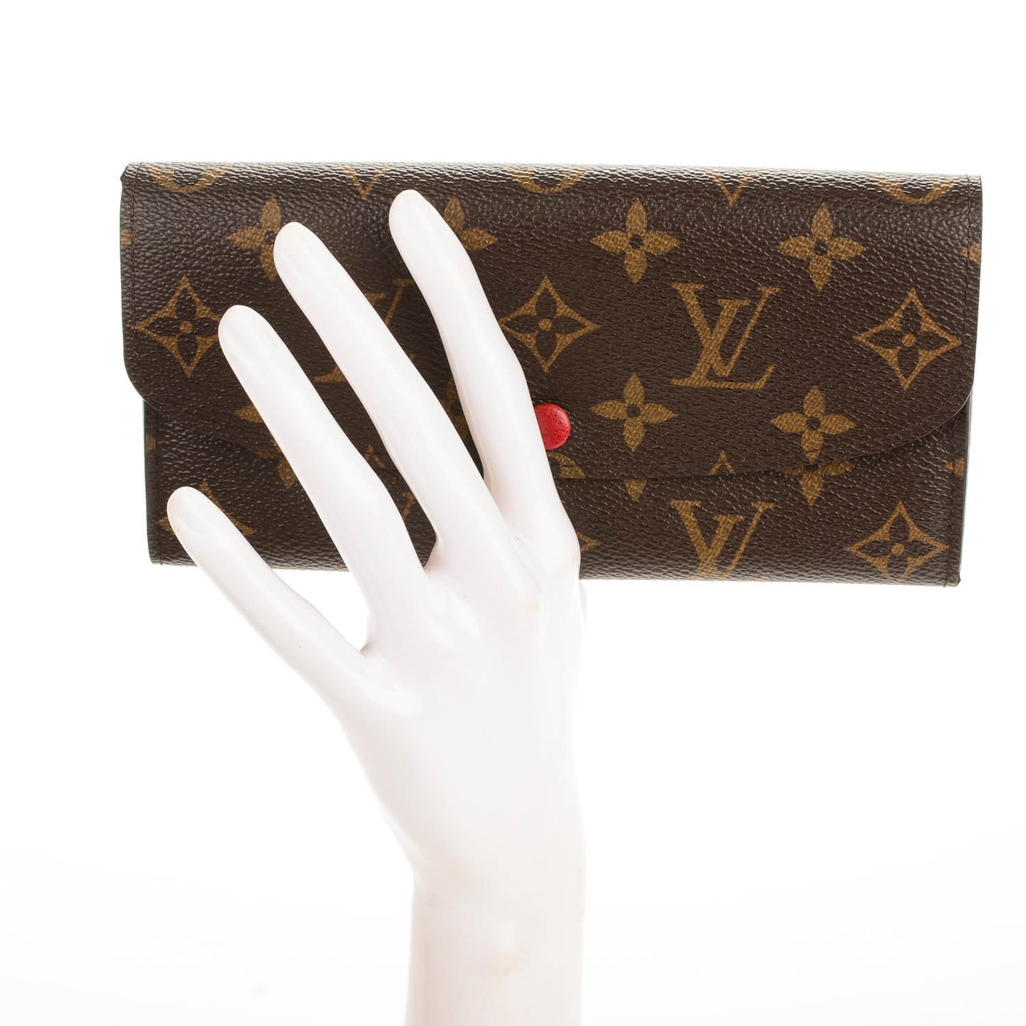 Monogram Emilie Wallet Red