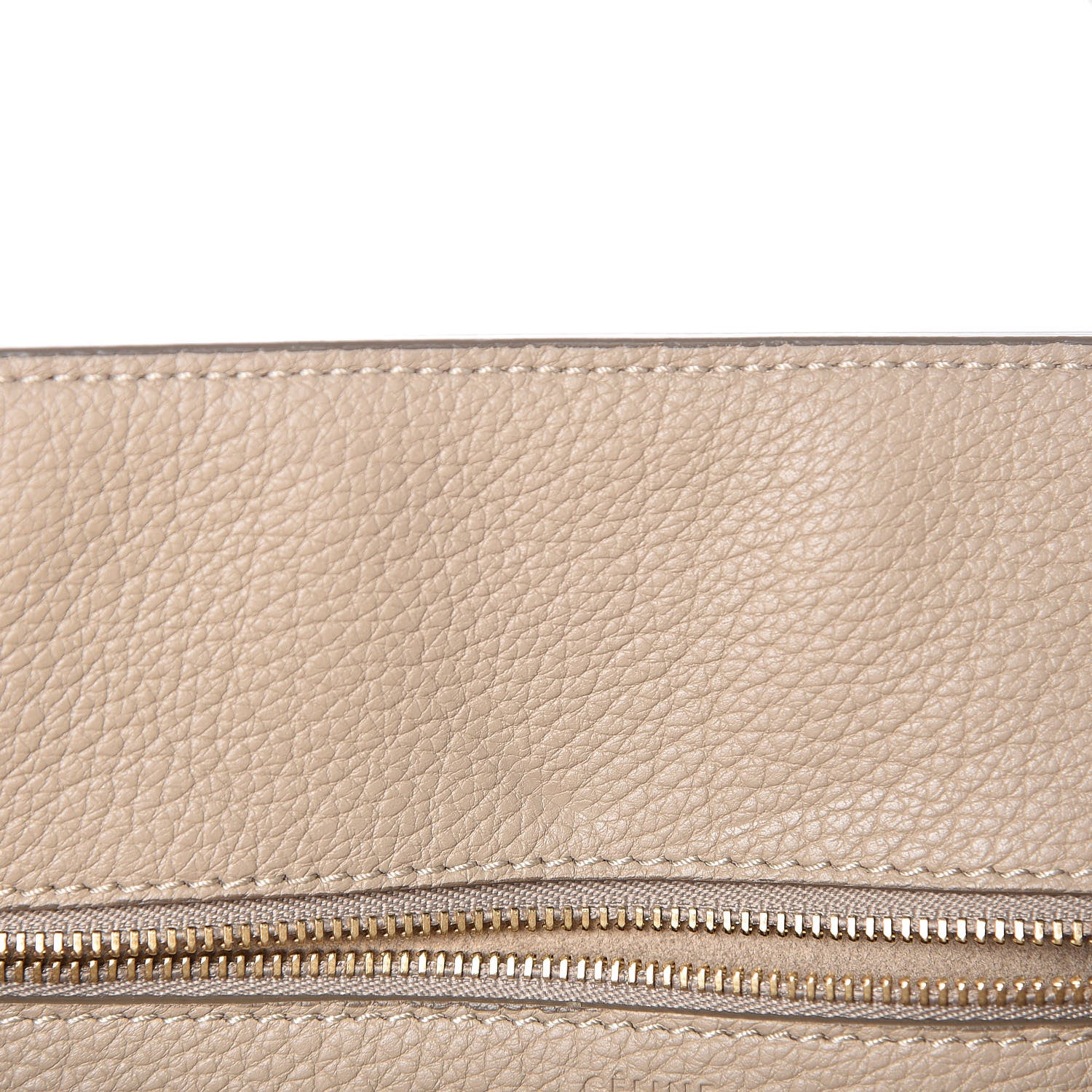 Celine Crisped Calfskin Medium Tie Knot Tote Light Taupe 10 of 14