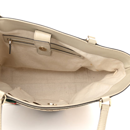 Gucci Monogram Web Medium Mayfair Tote Gold 5 of 11