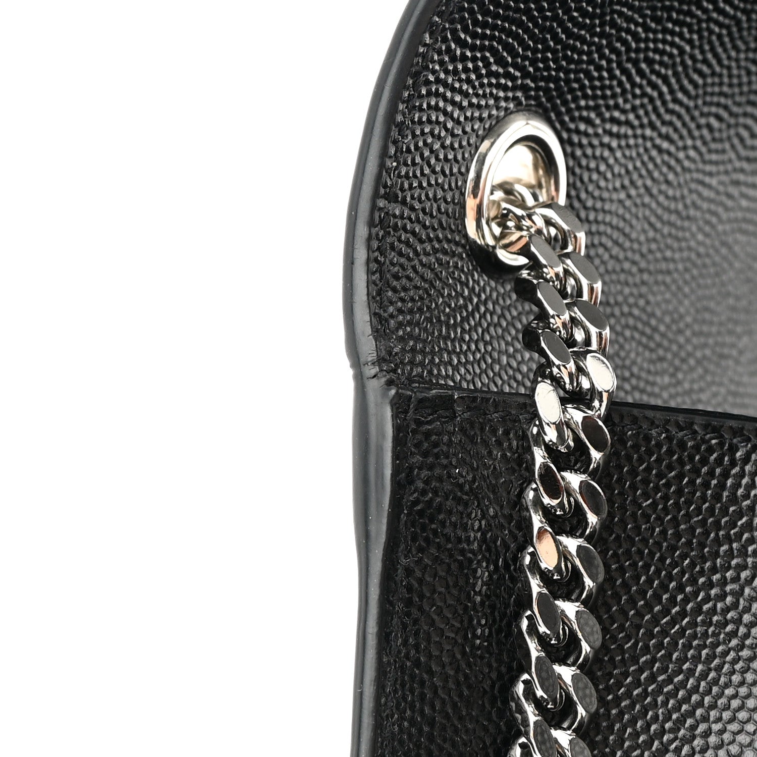 Saint Laurent Grain De Poudre Medium Classic Monogram Kate Satchel Black 12 of 12