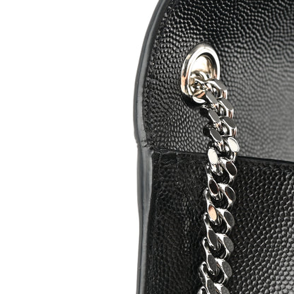 Saint Laurent Grain De Poudre Medium Classic Monogram Kate Satchel Black 12 of 12