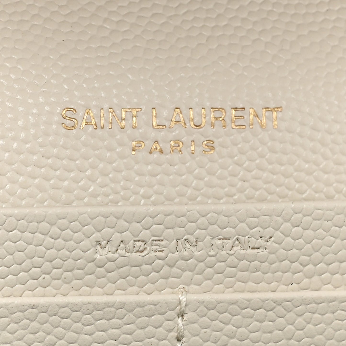 Grain De Poudre Mixed Matelasse Triquilt Monogram Chain Wallet Blanc Vintage