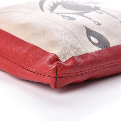 Gucci Calfskin Elton John Levon-Goodbye Tote Red 9 of 10