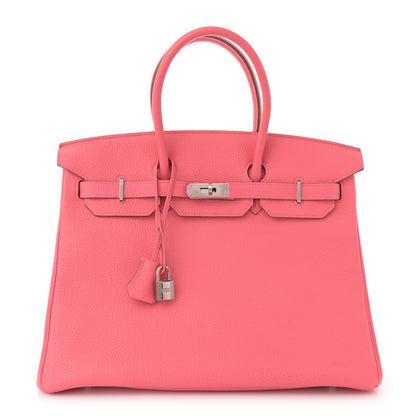 Hermes Togo BIRKIN 35 Rose Lipstick 1 of 15
