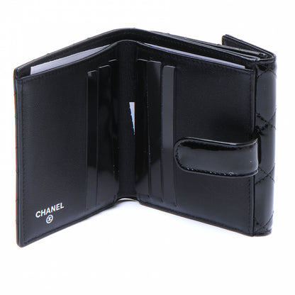 Chanel Patent Leather CC French Wallet Black 5 of 7