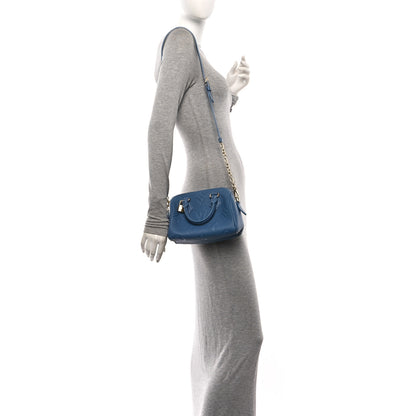 Louis Vuitton Empreinte Monogram Giant Speedy Bandouliere 20 Blue Jean 2 of 10