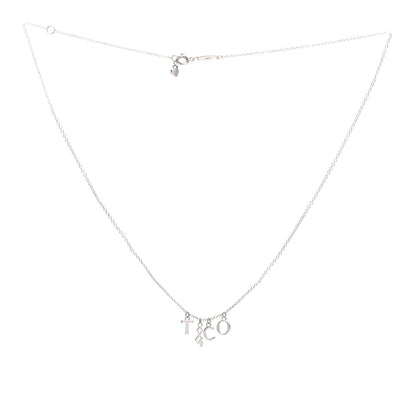 Tiffany Sterling Silver Charms Pendant Necklace 4 of 7