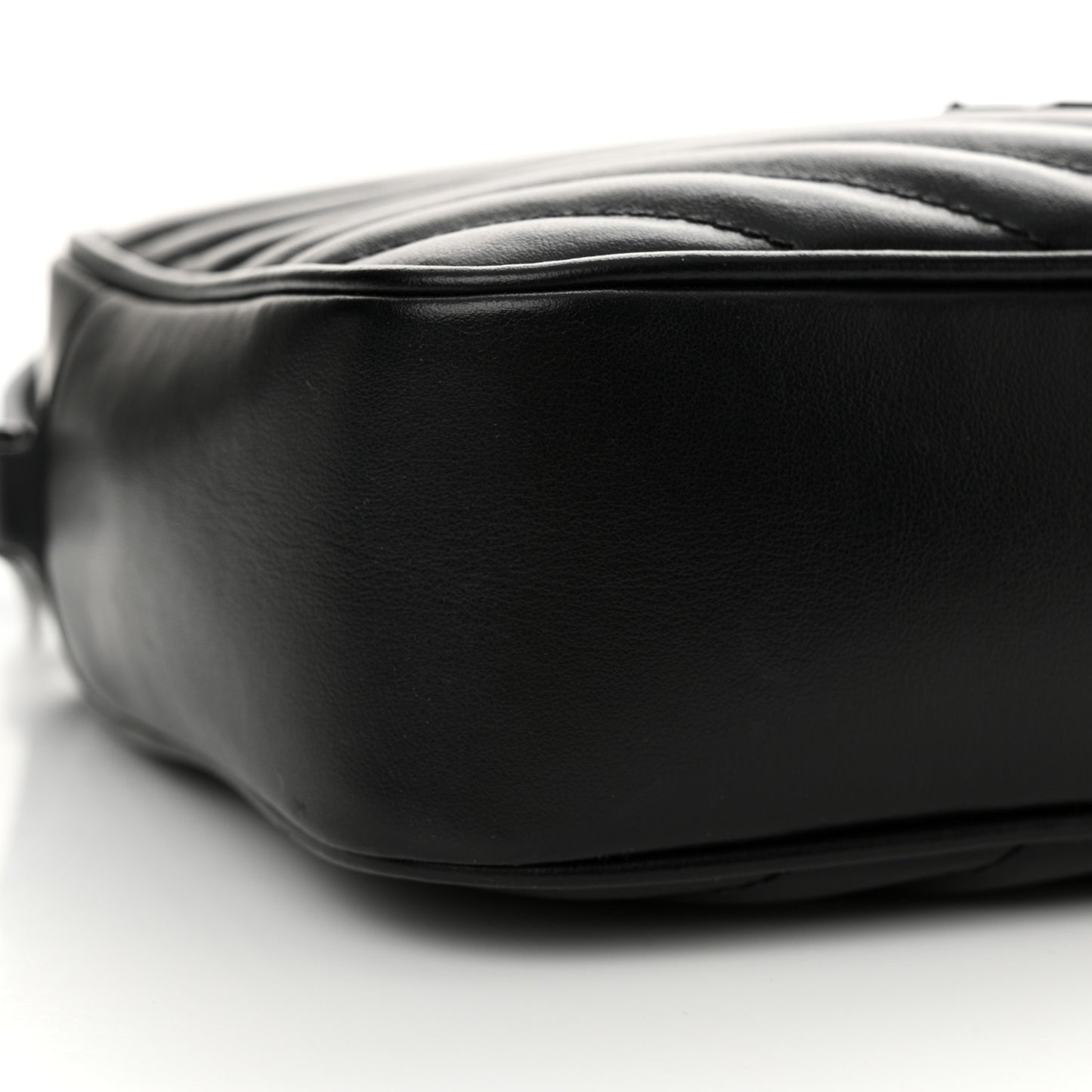 Calfskin Matelasse Monogram Monochrome Lou Camera Bag Black