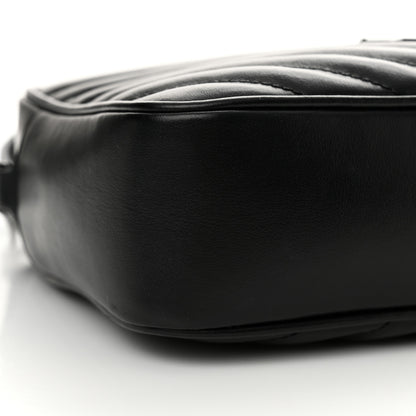 Saint Laurent Calfskin Matelasse Monogram Monochrome Lou Camera Bag Black 9 of 12