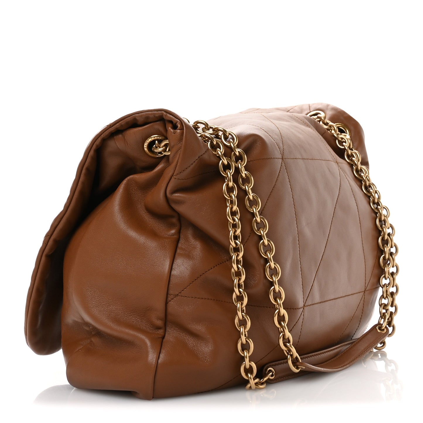 Lambskin Matelasse Monogram Large Jamie 4.3 Light Fox