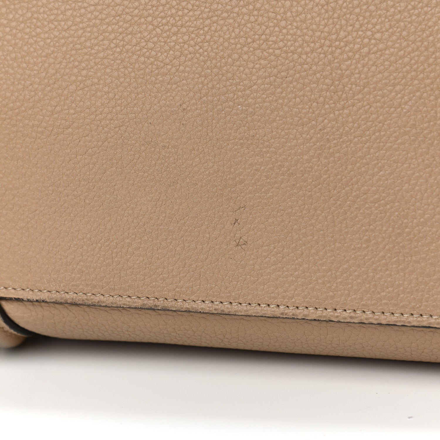 Celine Drummed Calfskin Micro Luggage Dune 21 of 23