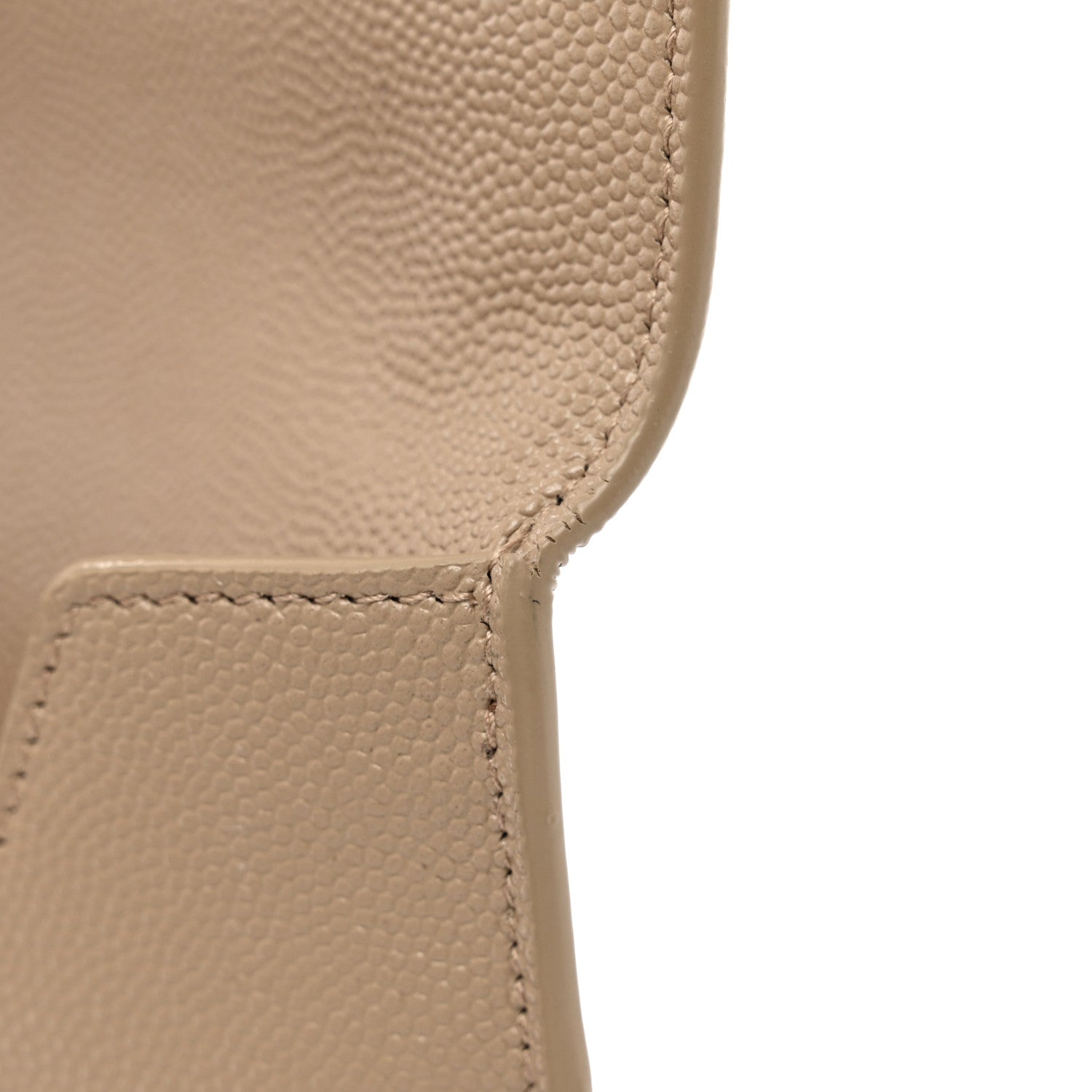 Saint Laurent Grain De Poudre Uptown Pouch Dark Beige 7 of 9