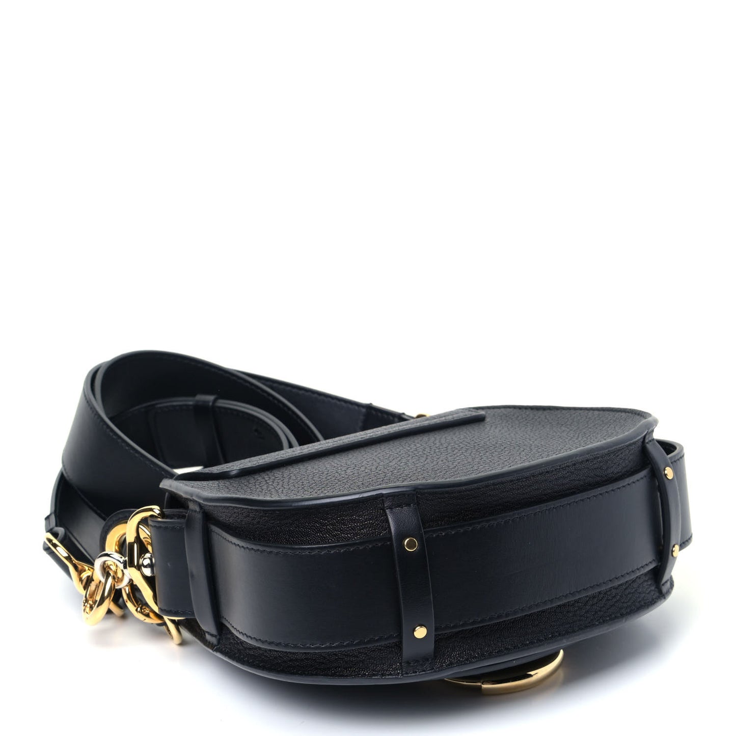 Grained Lambskin Small Tess Bag Black