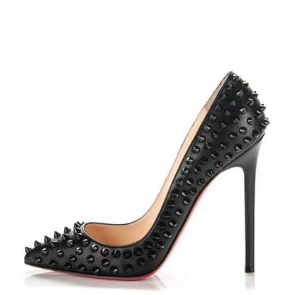 Christian Louboutin Nappa Pigalle Spikes 120 Pumps 36.5 Black 1 of 6