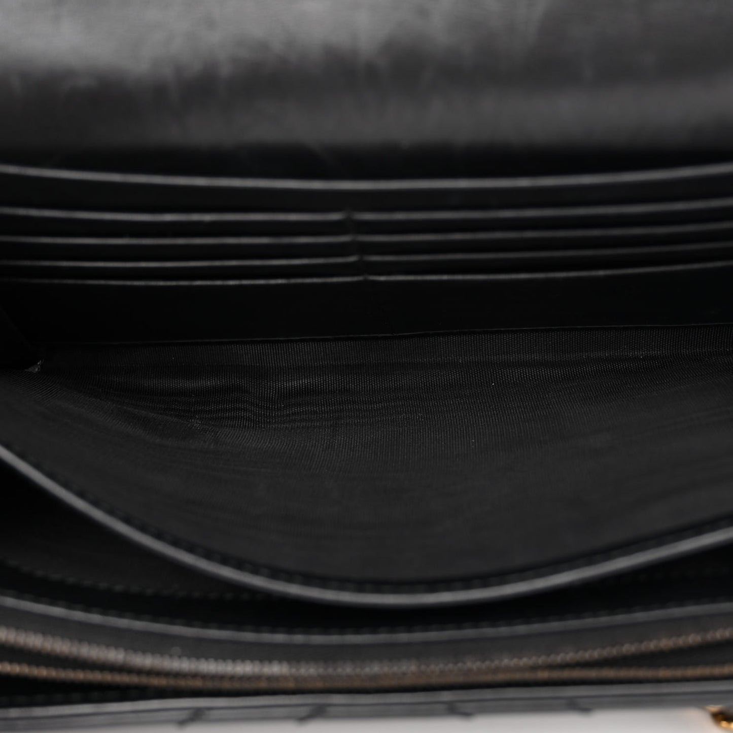 Calfskin Matelasse GG Marmont Chain Wallet Black
