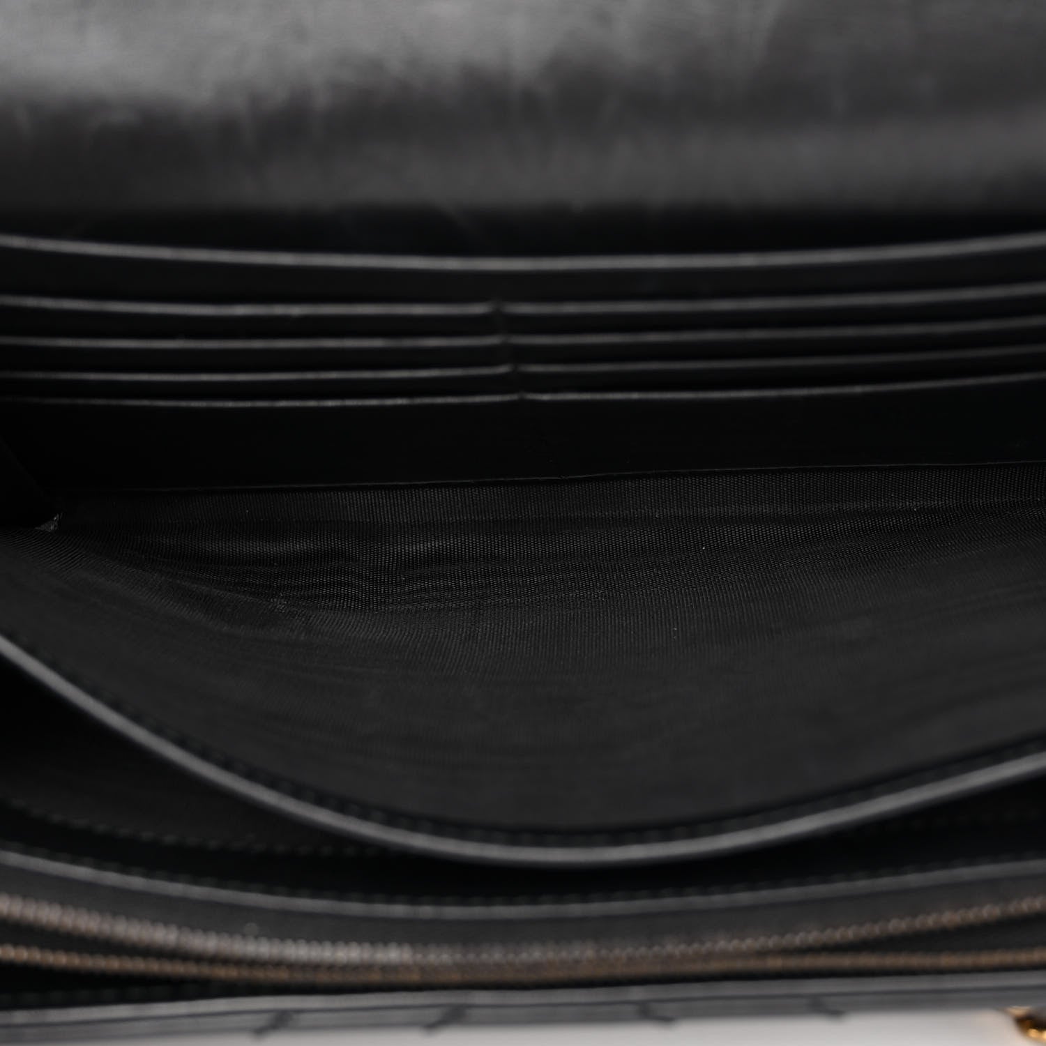 Gucci Calfskin Matelasse GG Marmont Chain Wallet Black 6 of 13