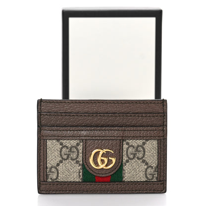 Gucci GG Supreme Monogram Ophidia Card Holder Brown 8 of 8