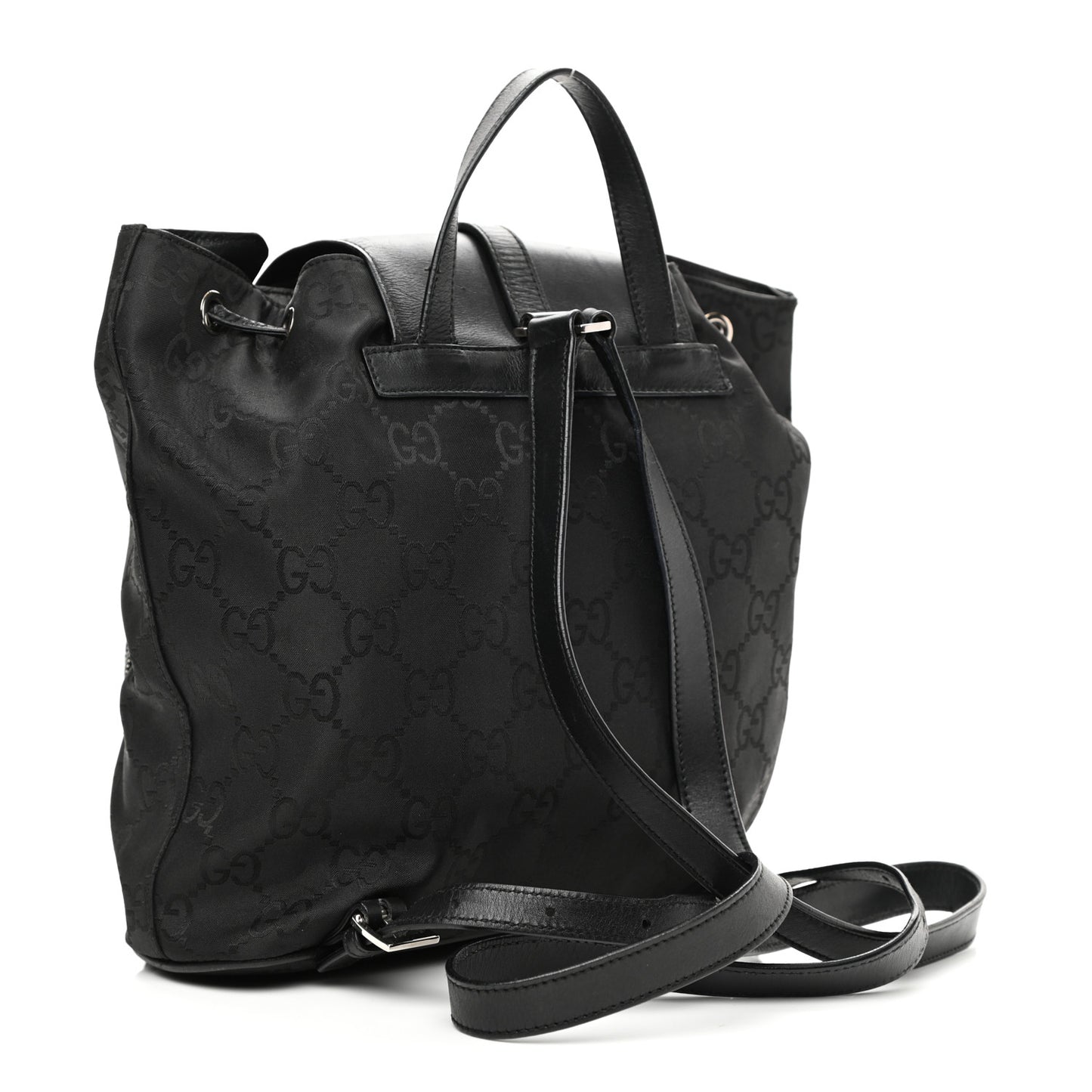 Nylon Monogram Backpack Black