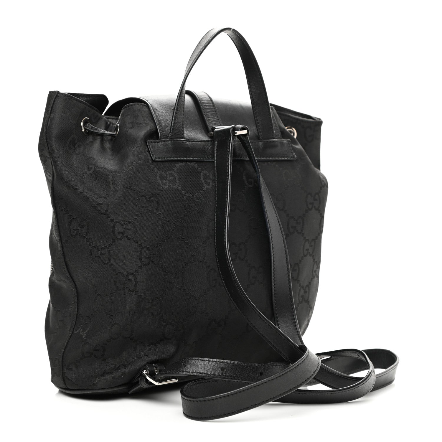 Gucci Nylon Monogram Backpack Black 3 of 15