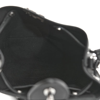 Louis Vuitton Calfskin Nano Lockme Bucket Black 5 of 9
